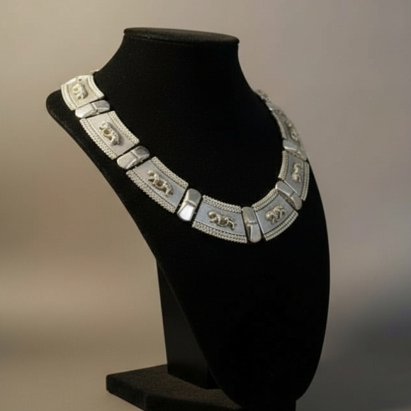 Vintage Gold Panther Choker Runway Safari Collar - Picture 3 of 7